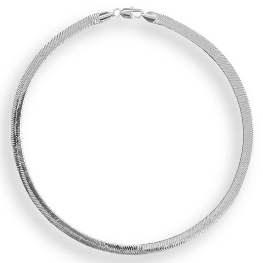 Silver Snake Necklace - 7MM - INTENT JEWELRY