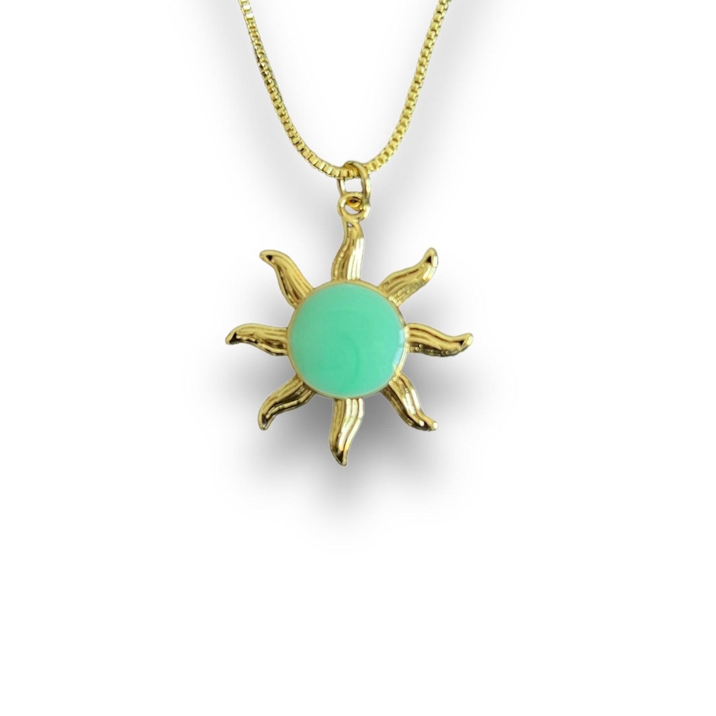 SOLAR NECKLACE - TURQUOISE - INTENT JEWELRY