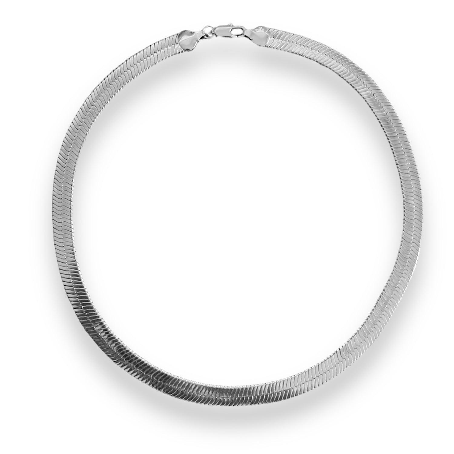 Silver Snake Necklace - 9MM - INTENT JEWELRY