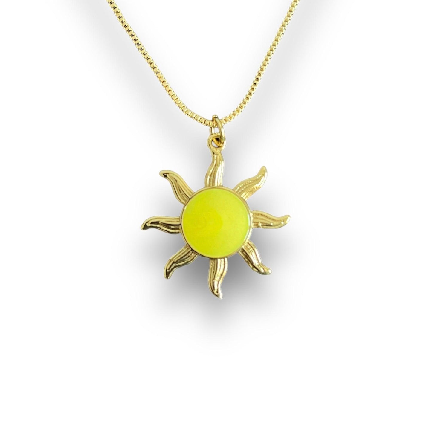 SOLAR NECKLACE - YELLOW - INTENT JEWELRY