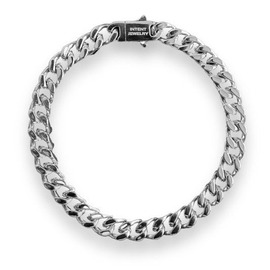 Silver Cuban Bracelet - 5MM - INTENT JEWELRY