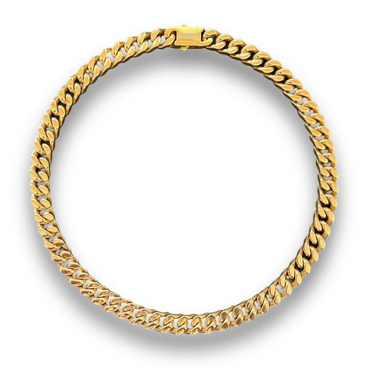 Gold Cuban Necklace - 13mm - INTENT JEWELRY