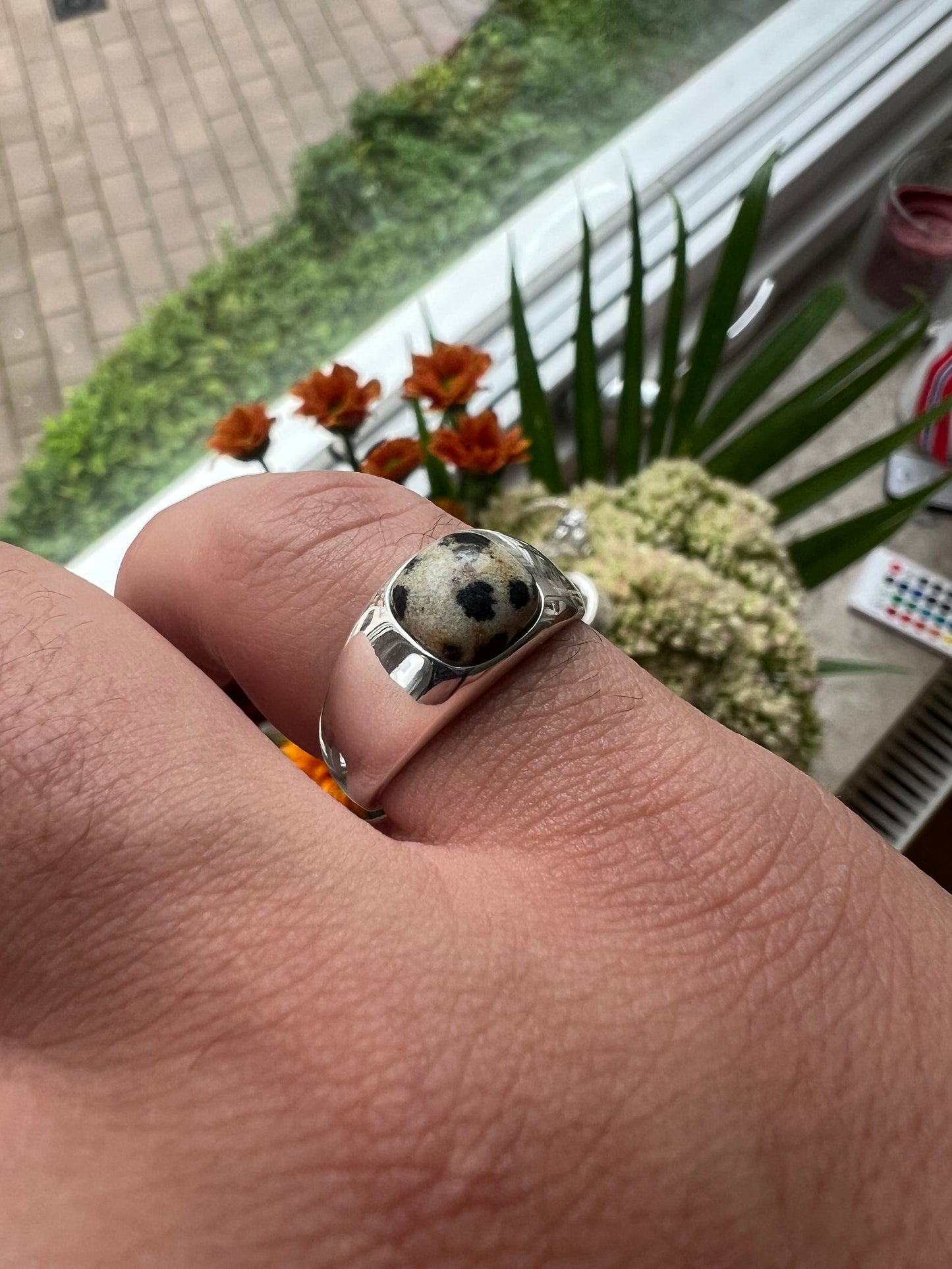 Dotted Ring in 925 sterling silver