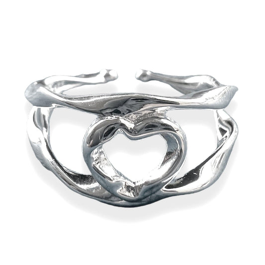 Heart Ring in 925 sterling silver - INTENT JEWELRY